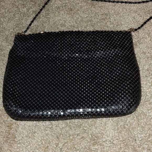 Warren Reed vintage black metal mesh handbag purse - Picture 3 of 5